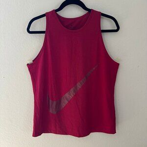 Nike Dri-Fit Red Tank Top Jersey Sleeveless Shirt Women's Size Medium